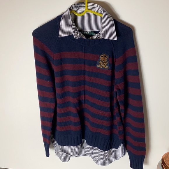 Lauren Ralph Lauren
Bullion Patch Layered-Look Shirt - Picture 2 of 4